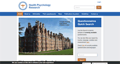 Desktop Screenshot of healthpsychologyresearch.com