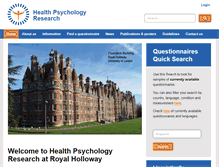 Tablet Screenshot of healthpsychologyresearch.com